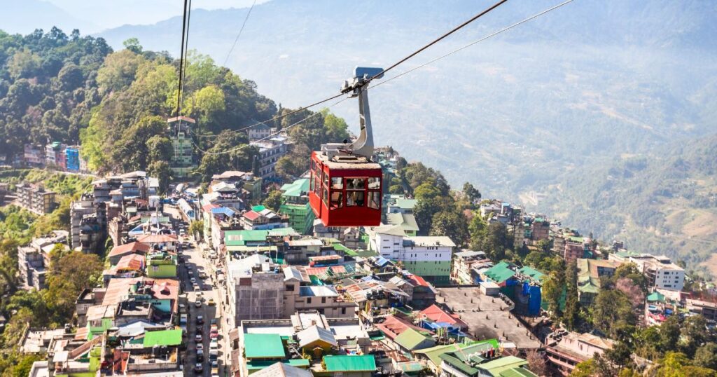 A View of Gangtok in Sikkim