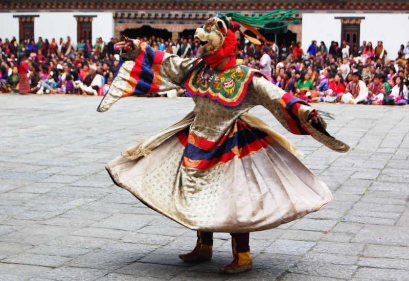 Sacred Masked Dances in Thimphu Tshechu